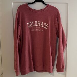 Colorado Rocky Mountains Women's Crew Neck Sweater - Pink